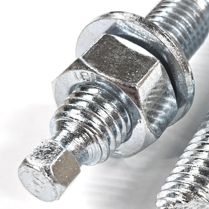 Chemical Anchor Studs with Nuts & Washers, Grade 5.8 Steel, BZP detail image