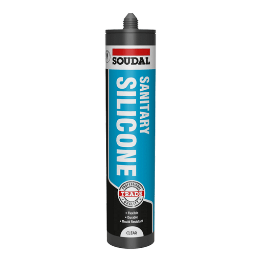 Soudal adhesive - Soudal Trade Sanitary Silicone, Clear 290ml (121648)