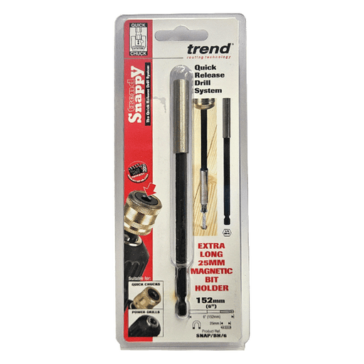 Trend Snappy 25mm Bit Holder 152mm (SNAP/BH/6) - Clearance