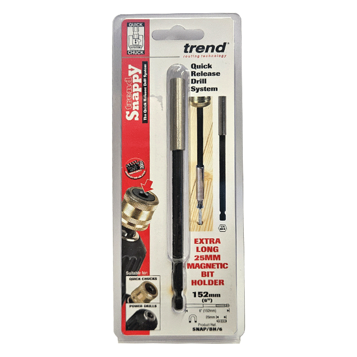 Trend Snappy 25mm Bit Holder 152mm (SNAP/BH/6) - Clearance