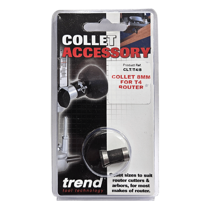 Trend 8mm Precision One Piece Collet for T4 (CLT/T4/8) - Clearance