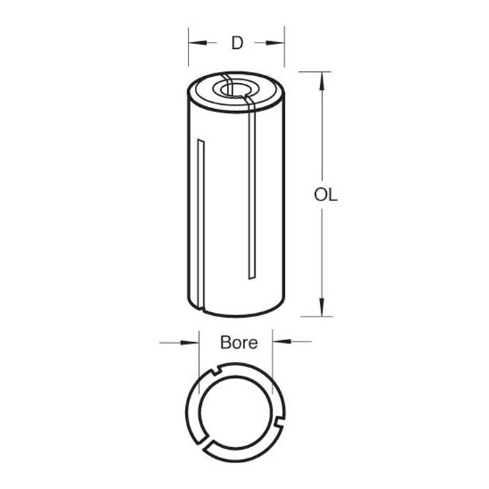 Trend Collet Reduction Sleeve for 8mm - 12.7mm (CLT/SLV/8127) - Clearance