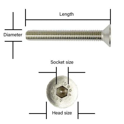 Stainless Steel M6 X 20 Slotted Countersunk Head Machine Screw - China  3/16*2 Machine Screw and Slotted Head Screw