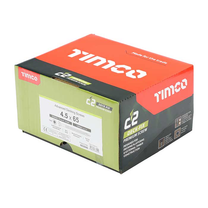 Timco C2 Deck-Fix Countersunk Decking Screws 4.5 x 65mm box image