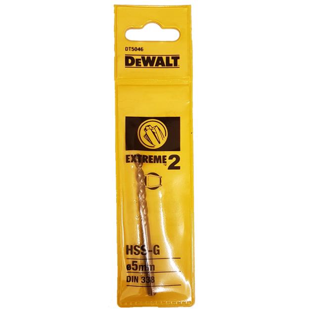DeWALT DT5046 5mm Extreme 2 HSS-G Drill Bit