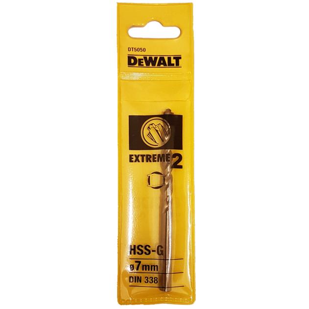 DeWALT DT5050 7mm Extreme 2 HSS-G Drill Bit