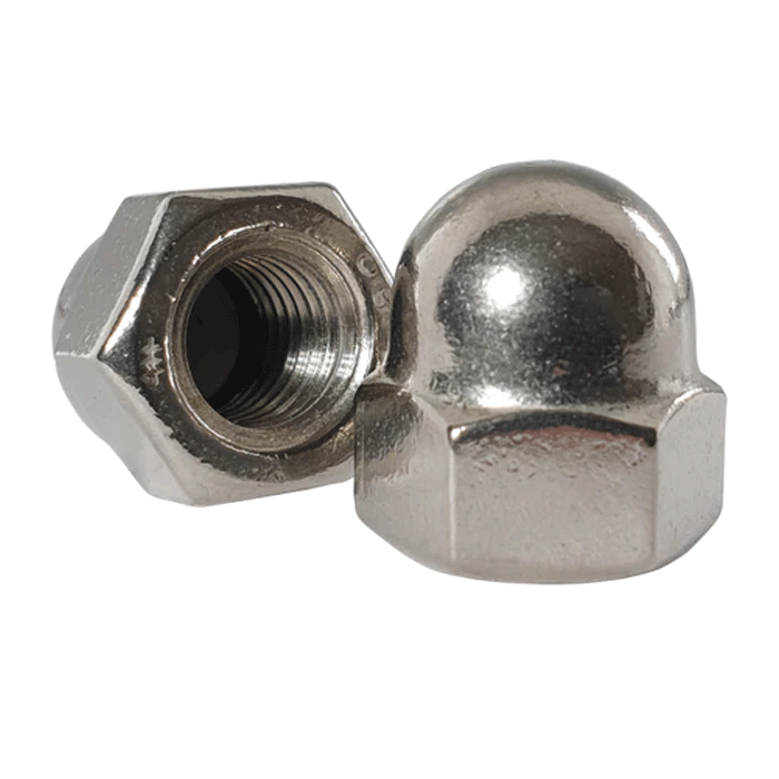 Hexagon Dome Nut Metric A2 (304) Stainless Steel, DIN 1587