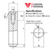 Info panel for 8mm (M5) x 70mm Extractable Dowel Pin, Metric, Hardened & Ground Steel, Self-Colour, DIN 7979D 