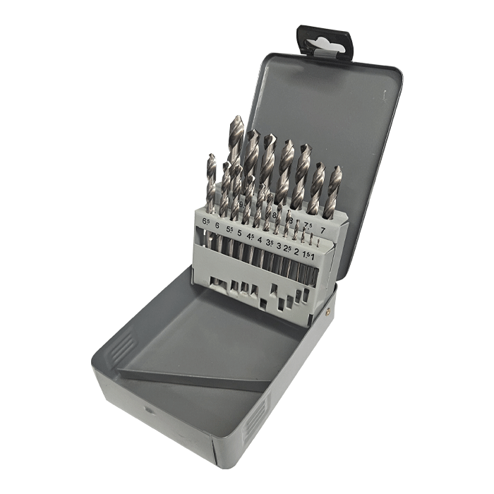 Maktia 19 Piece HSS Ground Point Drill Bit Set (P-19906) - Clearance