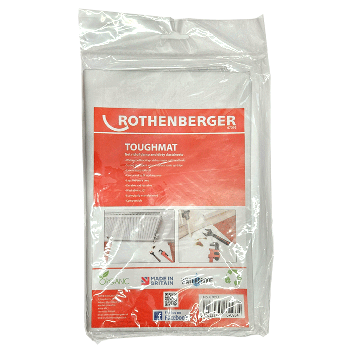 Rothenberger Tough Mat Waterproof Dust Sheet (67093) - Clearance