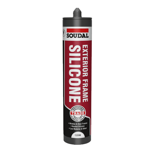 Soudal Trade Exterior Frame Silicone, Clear 270ml (128453) 