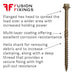 Green Organic Hex Flange Head Timber Screws information image from Fusion Fixings.