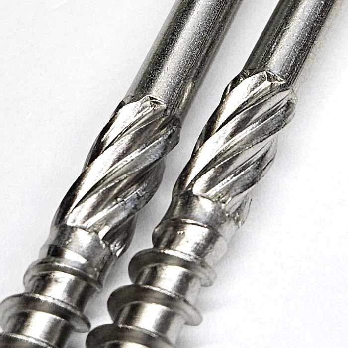 A4 stainless steel flanged hex head timber screws shank image 
from Fusion Fixings