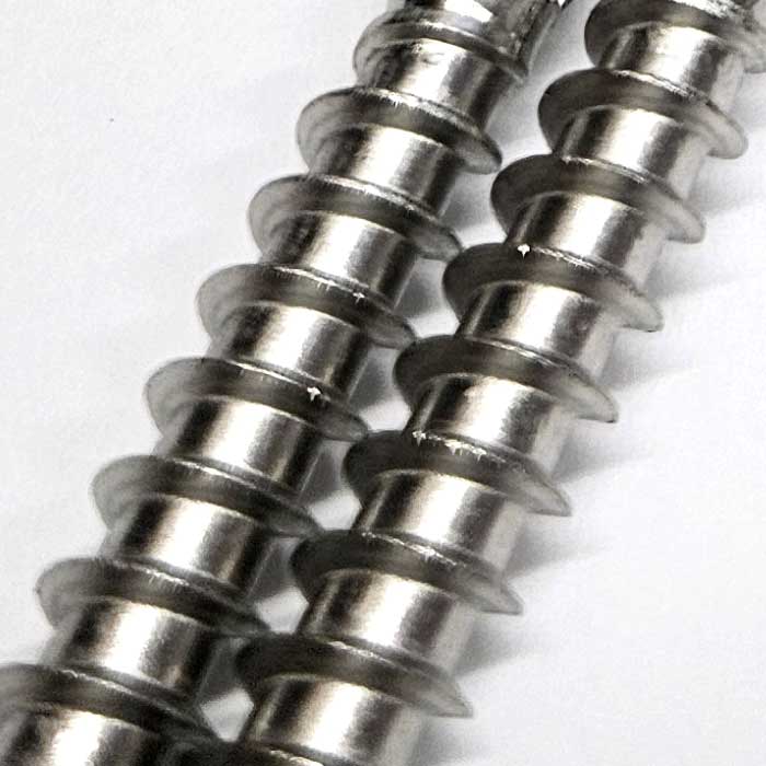 A4 stainless steel flanged hex head timber screws thread image from Fusion Fixings