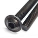 Detail image of the M10 x 30mm flanged socket button head screw from Fusion Fixings. Shows the hex, flanged button head.