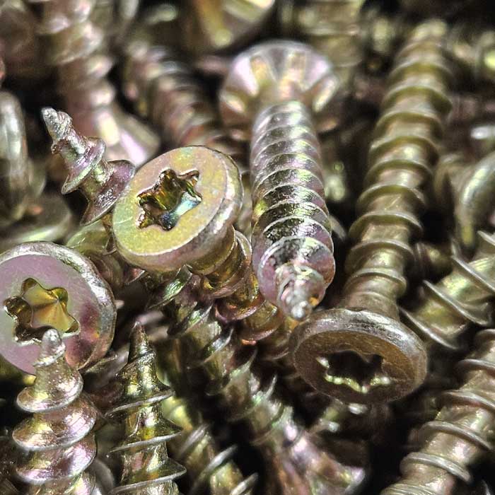 ForgeFast 3.5 x 25mm Wood Screws, Tub of 1200 (FFT3525YT) - Clearance