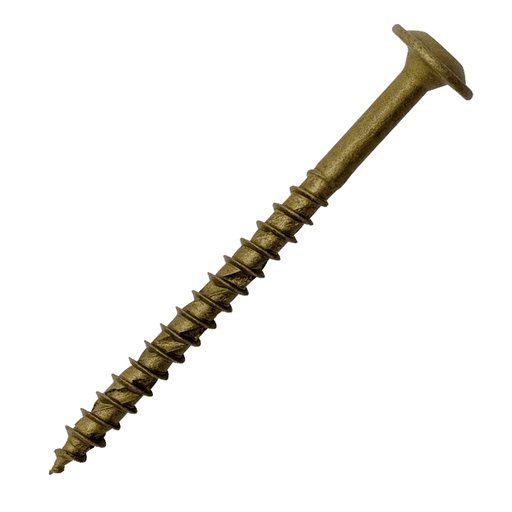Size Guide for the 10 x 180mm ForgeFix Torx Wafer Head Timber Landscaping Screws, Tan, Tube of 25 (FFTWH10180ET)