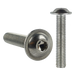 Product image for the M10 x 75mm Flanged Socket Button Head Screw A2 Stainless ISO 7380-2