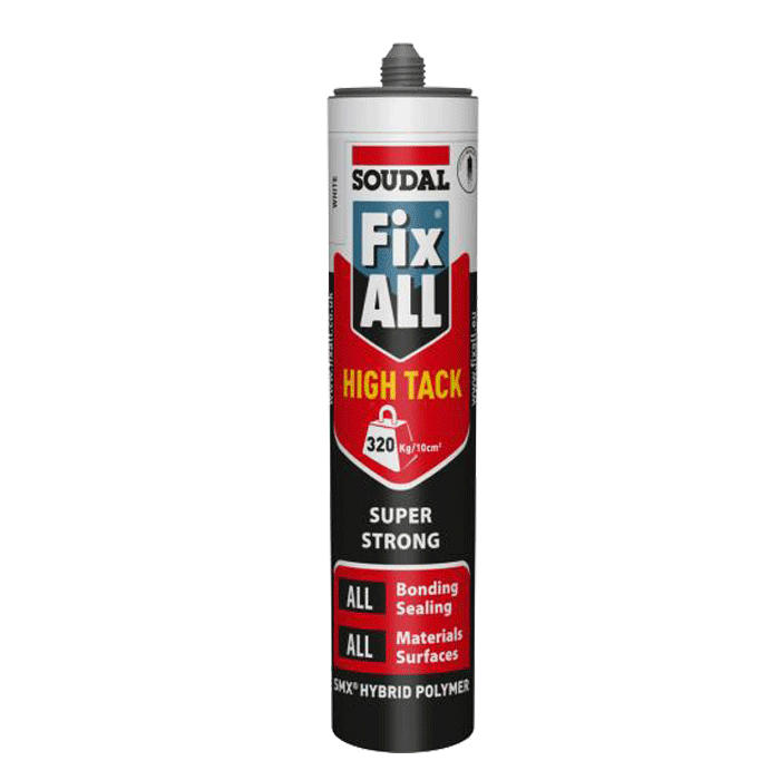 Soudal Fix All High Tack Adhesive & Sealant White -  290ml (101444)