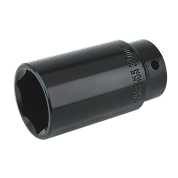 Product image for 30mm Sealey Deep WallDrive Impact Socket Bit, 1/2” Square Drive (IS1230D) part of a growing range from Fusion Fixings