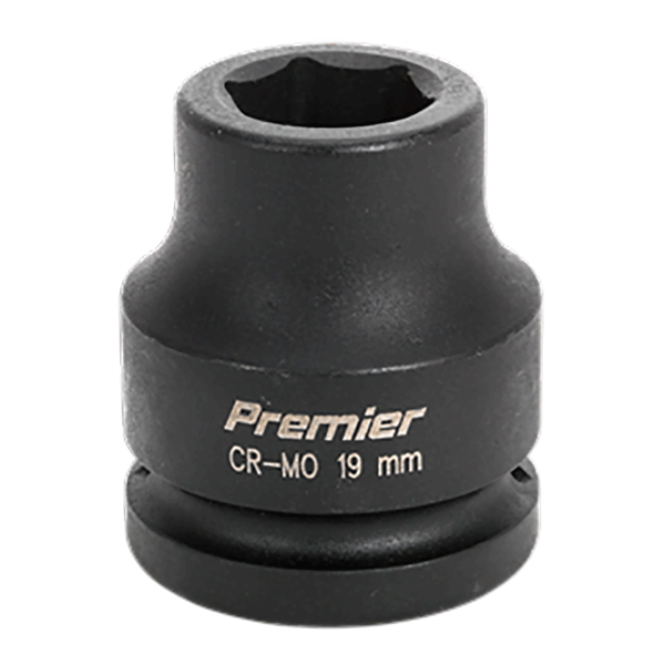 Product photography for 19mm Sealey WallDrive Impact Socket, 3/4” Square Drive (IS3419)