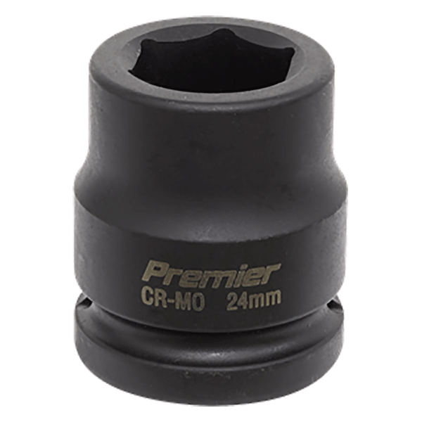 Product photography for 24mm Sealey WallDrive Impact Socket, 3/4” Square Drive, (IS3424) part of a growing range from Fusion Fixings