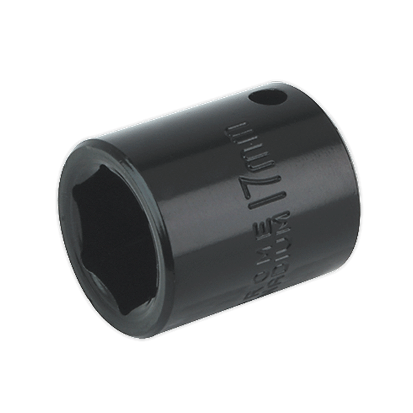 Product image for 17mm Sealey WallDrive Impact Socket, 3/8” Square Drive, (IS3817) part of an expanding range from Fusion Fixings