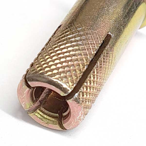 M12 (15mm) x 50mm JCP Lipped Drop-In Anchor, Zinc &amp; Yellow (DBM12SH)