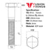 Size guide for the M16 x 200mm Hex Bolt (Part Threaded Bolt) BZP, DIN 931 Grade 8.8