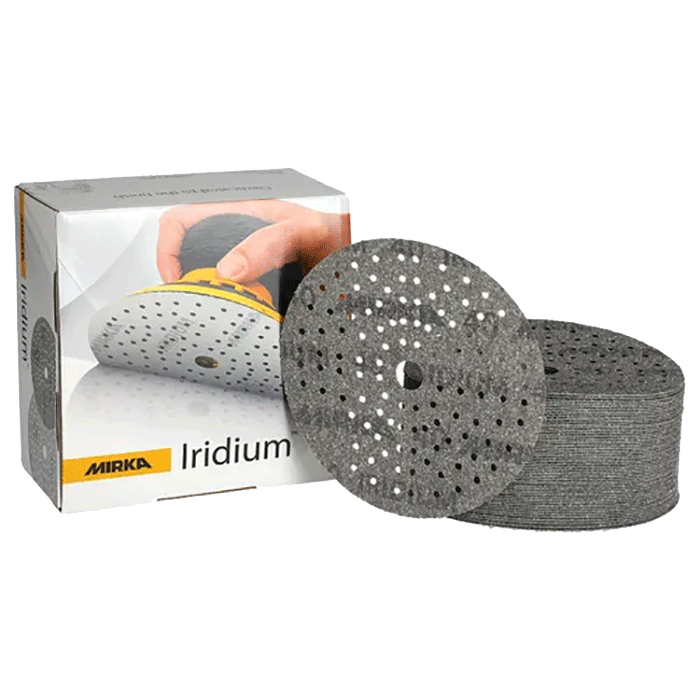 Mirka 150mm Iridium Sanding Discs (121 Holes)