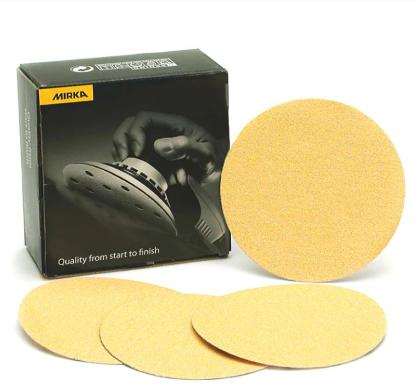 Mirka 150mm GOLD PSA Sanding Discs (No Holes) P40 Grit - Pack of 50, 2333405040