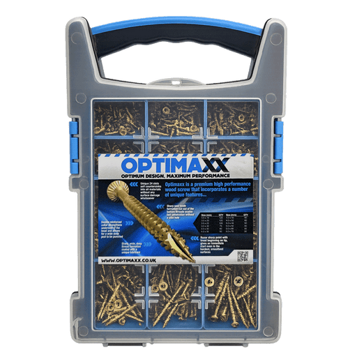 OPTIMAXX Wood Screw Assorted Pack – 815 Pieces - Clearance