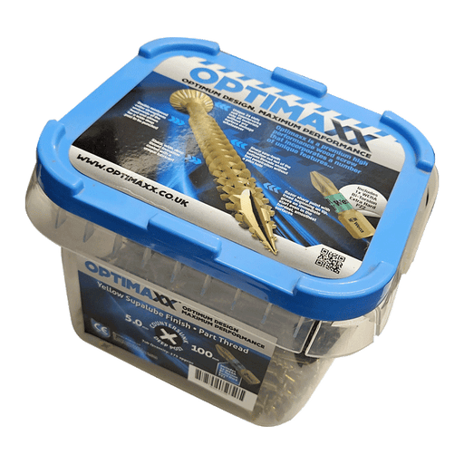 Optimaxx 5 x 100mm Multi-Purpose Wood Screws (Tub of 275) - Clearance