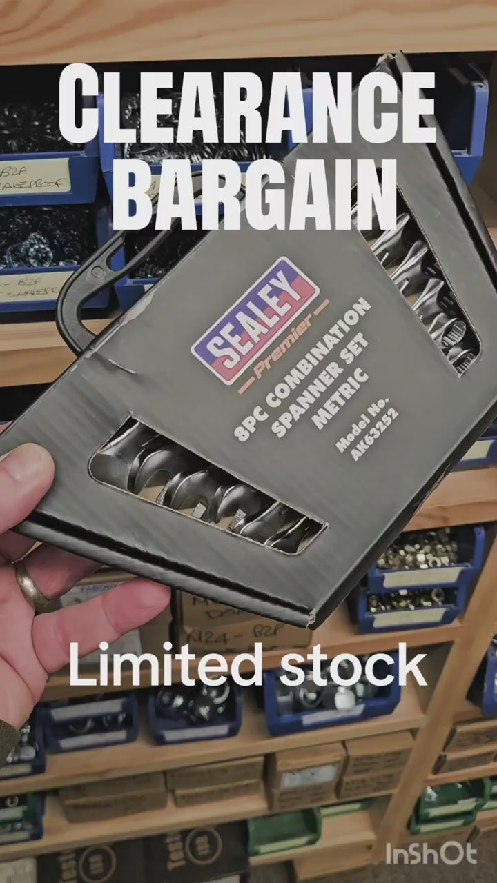 Video of the Sealey Premier 8pc Combination Wrench Spanner Set 8mm - 19mm (AK63252) - CLEARANCE