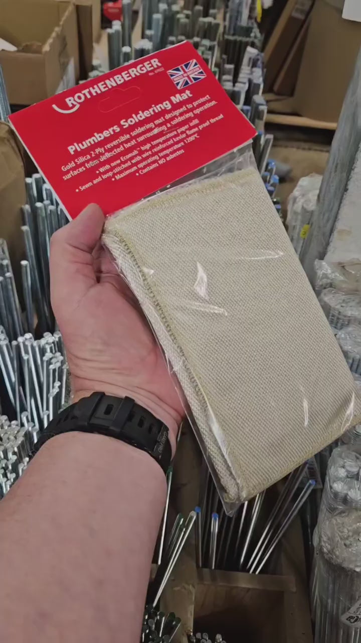 Rothenberger Plumbers Soldering Mat 20 x 26cm, 67022  - CLEARANCE