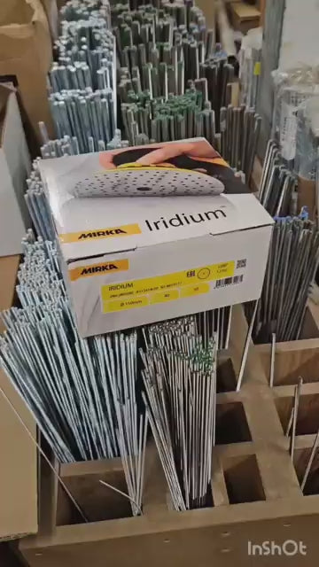 Video of the Mirka 150mm Iridium Sanding Discs (121 Holes) 40 Grit - Pack of 100, 246CH05040