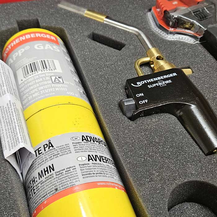 Rothenberger Torch, Pliers &amp; Cutters ROCASE Kit (1000004673) - Clearance