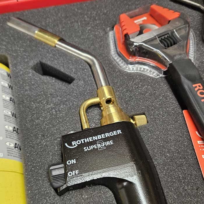 Rothenberger Torch, Pliers &amp; Cutters ROCASE Kit (1000004673) - Clearance