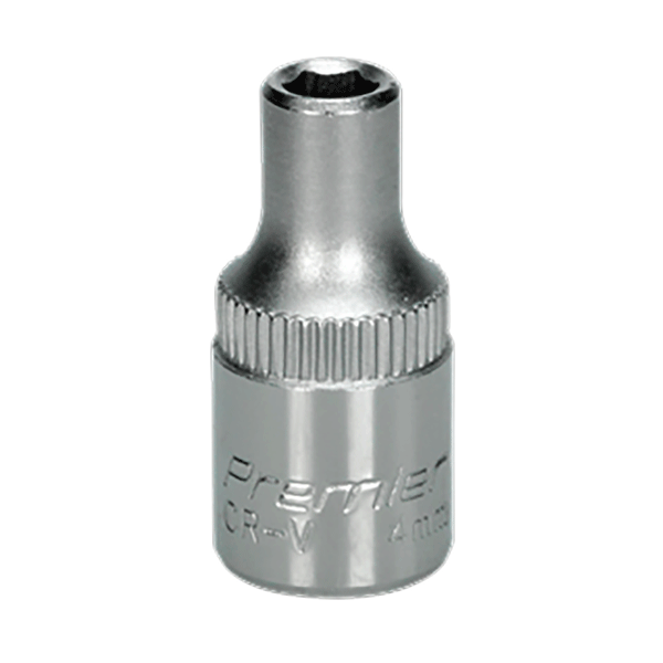 Product photography for 4mm Sealey WallDrive Socket with 1/4” Square Drive, (S1404)