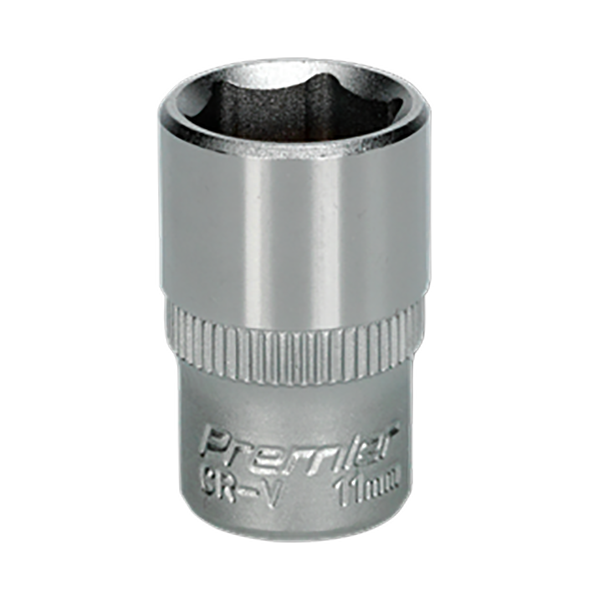 Product image for 11mm Sealey WallDrive Socket with 1/4” Square Drive, (S1411) part of a growing range from Fusion Fixings