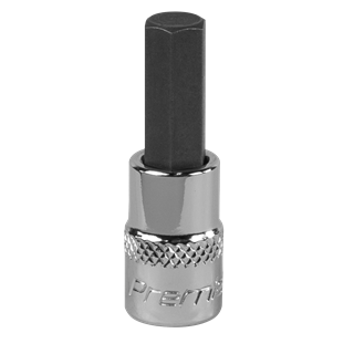 Product photography for 7mm Hex Socket Bit with 1/4” Square Drive, Sealey (SBH005) part of an expanding range from Fusion Fixings