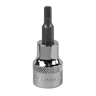 4mm Hex Socket Bit with 3/8” Square Drive, Sealey (SBH007) part of an expanding range at Fusion Fixings