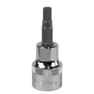 Product photography for 5mm Hex Socket Bit with 3/8” Square Drive, Sealey (SBH008) part of a growing range at Fusion Fixings