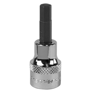 Product photography for 6mm Hex Socket Bit with 3/8” Square Drive, Sealey (SBH009) 