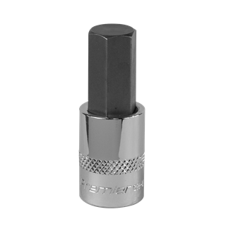 Product photography for 12mm Hex Socket Bit with 3/8” Square Drive, Sealey (SBH015) part of an expanding range from Fusion Fixings