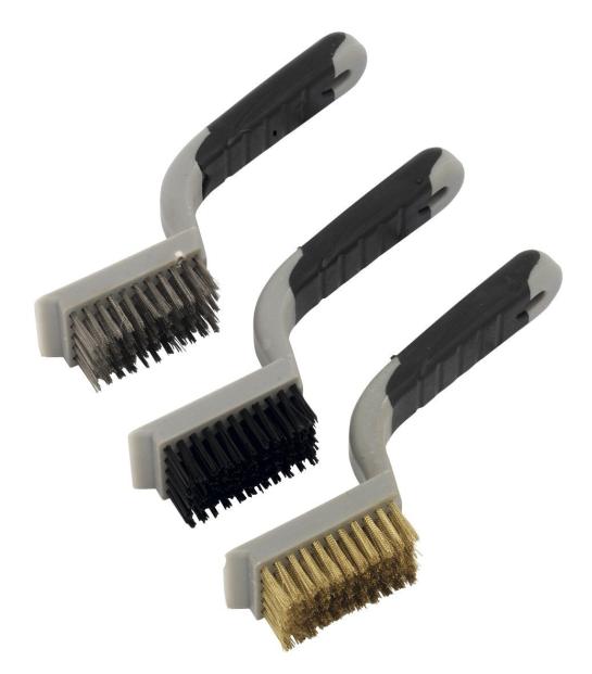 Sealey 3pc Wide Body Wire Brush Set