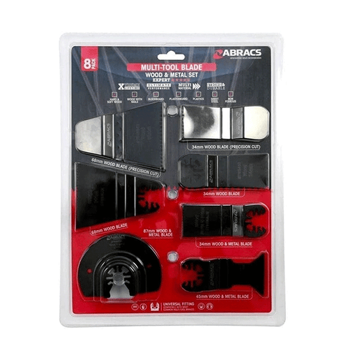 Abracs Multi-Tool Blade Set For Wood And Metal (MTWMSET8) - Clearance