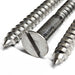Detail image of the Slotted Countersunk Wood Screw in A2 Stainless Steel, DIN 97 from Fusion Fixings.