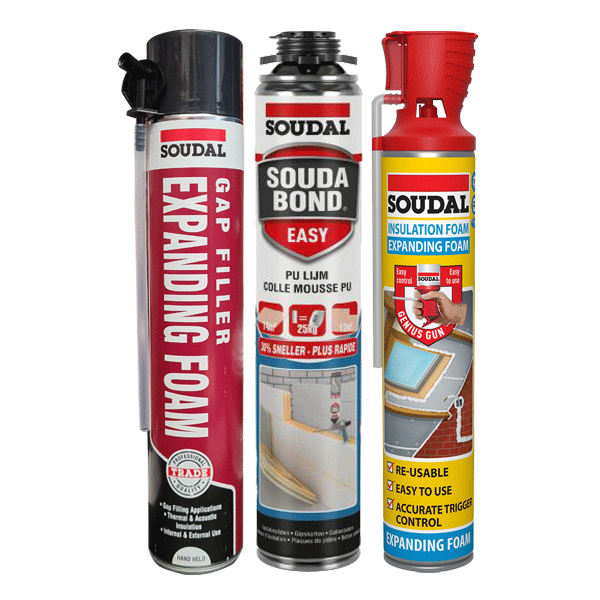 Soudal expanding foams from Fusion Fixings