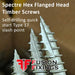 Spectre Flanged Hex Head timber screws info image from Fusion Fixings